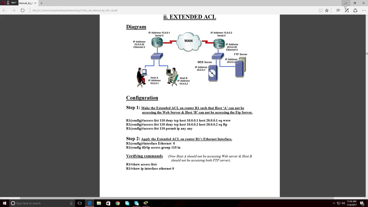 Access Control List (ACL) Extended - YouTube