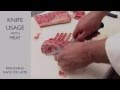 Knife Usage for Frenching Rack of Lamb