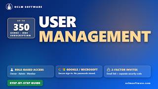 Famous OCLM Software — User Management — A Step-by-Step Guide Profile