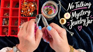 ASMR Mystery Jewelry Jar & Salvage! (No Talking  Version) Jewelry Tinkering & Tinkling ✨