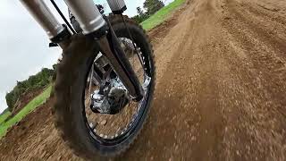 Motocross suspension slow motion