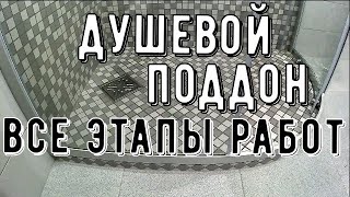 Душевой поддон своими руками. Как вывести уклоны душевого  поддона.