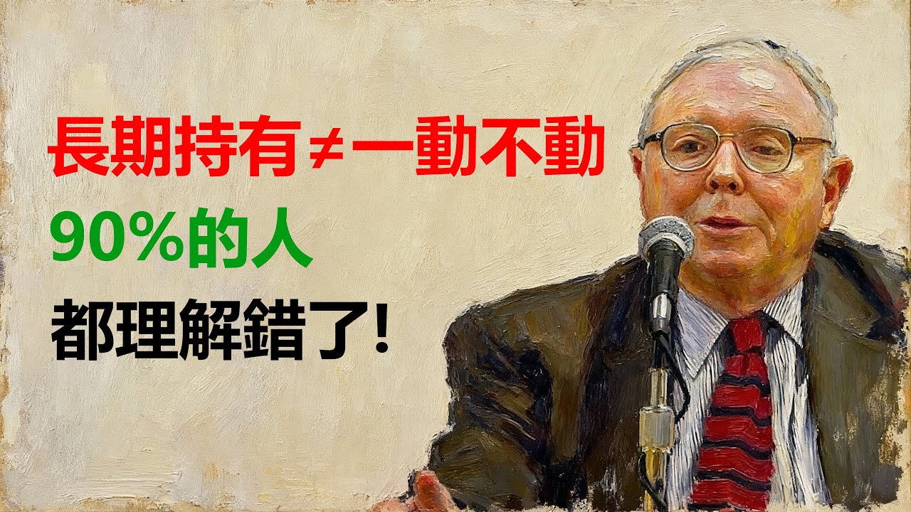 查理·芒格：如果你打算長期投資，就要把市場波動當成一次機會，有時候讓你徹底崩盤的不是股票下跌，而是心態#投資 #財富流 #查理芒格