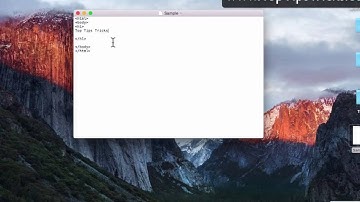 HTML on Mac Using TextEdit