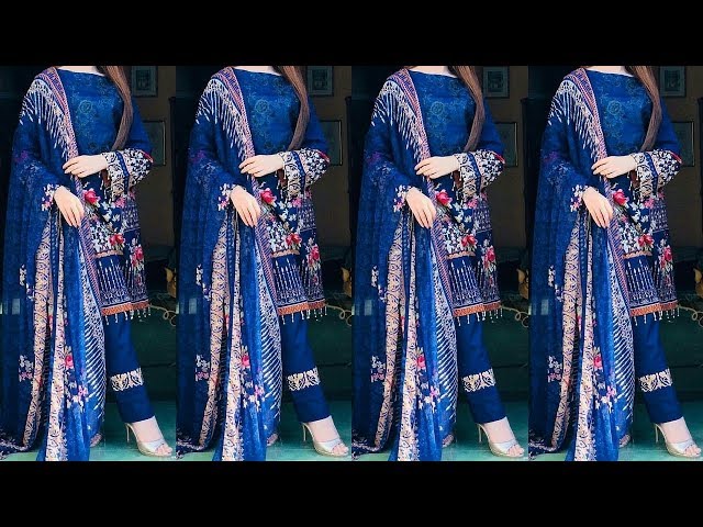 Punjabi Suit with Plazo  Ankle Length Straight Pant with Suits
