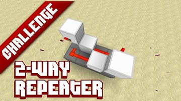 Minecraft Challenge: 2-Way Repeater (Compact design)