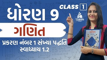 Dhoran 9 Prakran Number 1 Sankhya Paddhati Swaddhyay 1.2 | ધોરણ 9 ગણિત 1 સંખ્યા પદ્ધતિ સ્વાધ્યાય 1.2