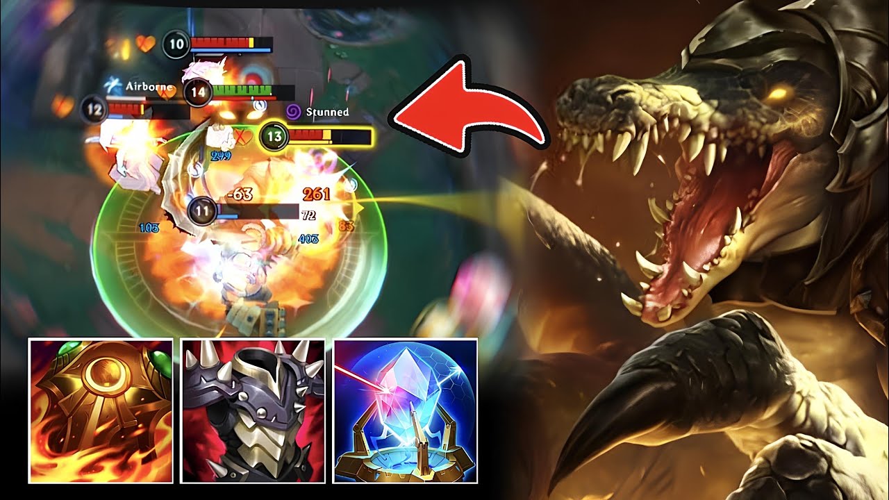 Melting The Enemy With BURN BUILD Renekton! Wild Rift