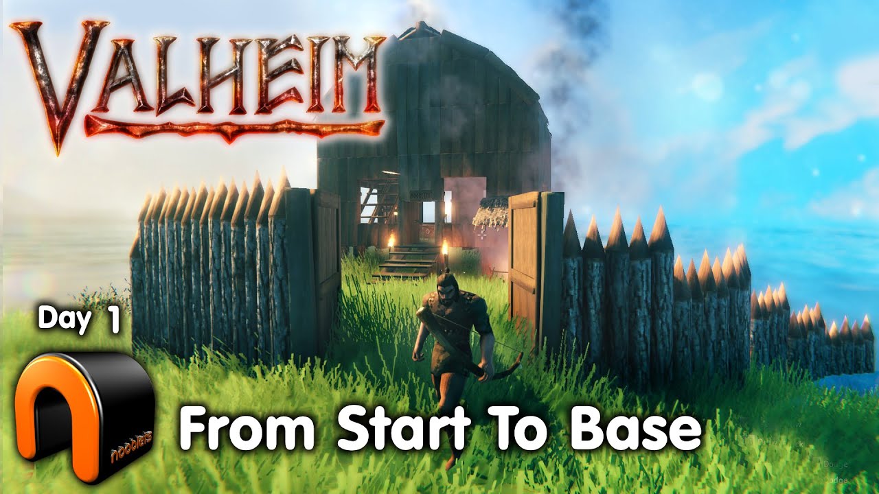 VALHEIM Viking Survival Building Game DAY 1 #valheim - YouTube