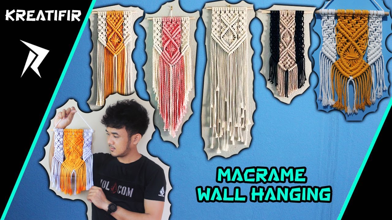 MACRAME WALL HANGING 2 WARNA - KREATIFIR