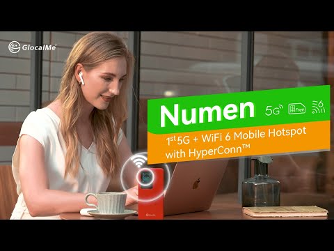 GlocalMe Numen - First 5G & WiFi 6 Mobile Hotspot with HyperConn™