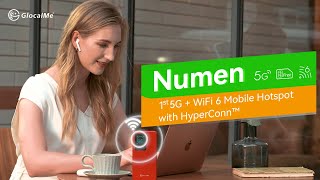 GlocalMe Numen - First 5G & WiFi 6 Mobile Hotspot with HyperConn™