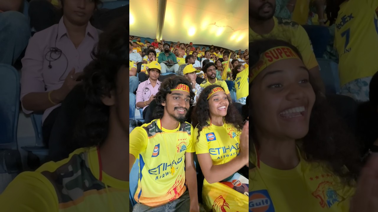 CSK 💛win pannitanga 💯😱#csk #cricket #ipl #girl #dhoni