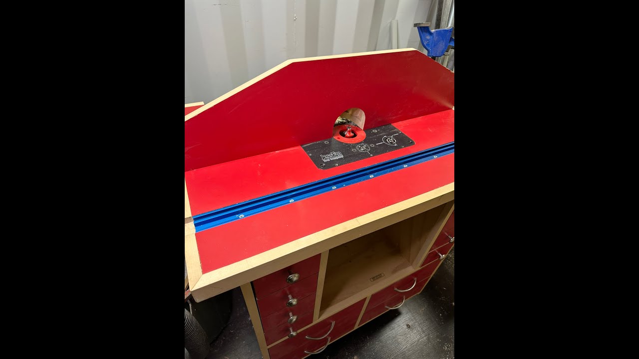 DYI Router Table Upgrade with JessEm lift - YouTube