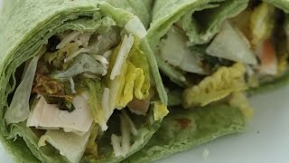 How To Make Grilled Chicken Caesar Salad Wraps