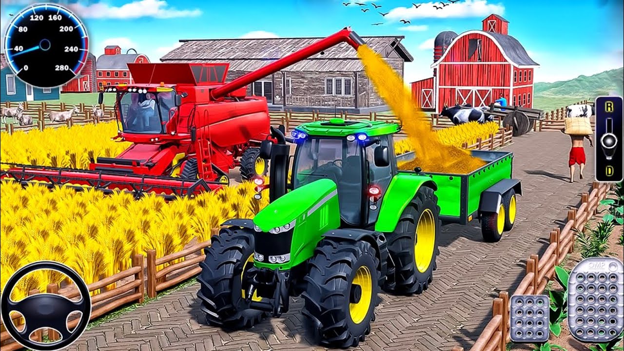 Modern Tractor Farming Driving Simulator 3D - New Tractor Games - Android Gameplay