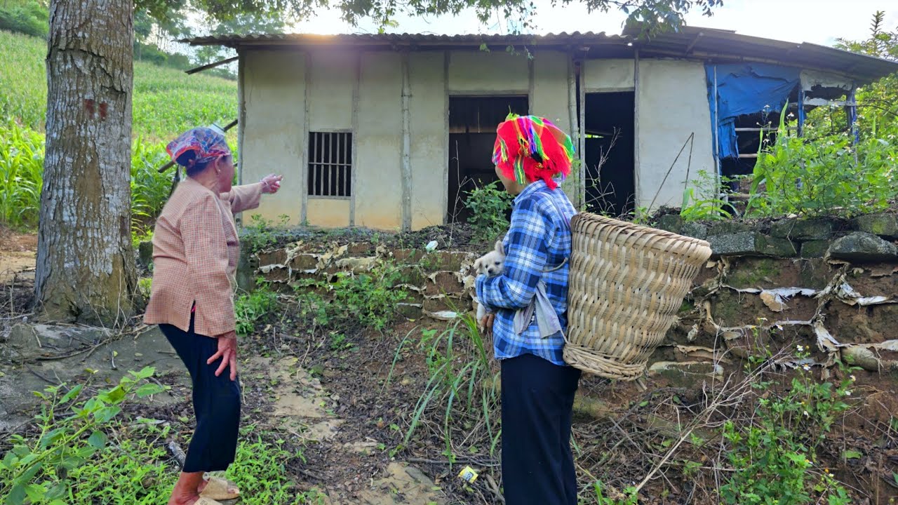 kind woman gave the single mother an abandoned house to repay her for the pot of gold.