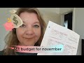 Mit Zerobased Budget for November | Privatøkonomi | Få mere ud af dine penge | Rigtige tal