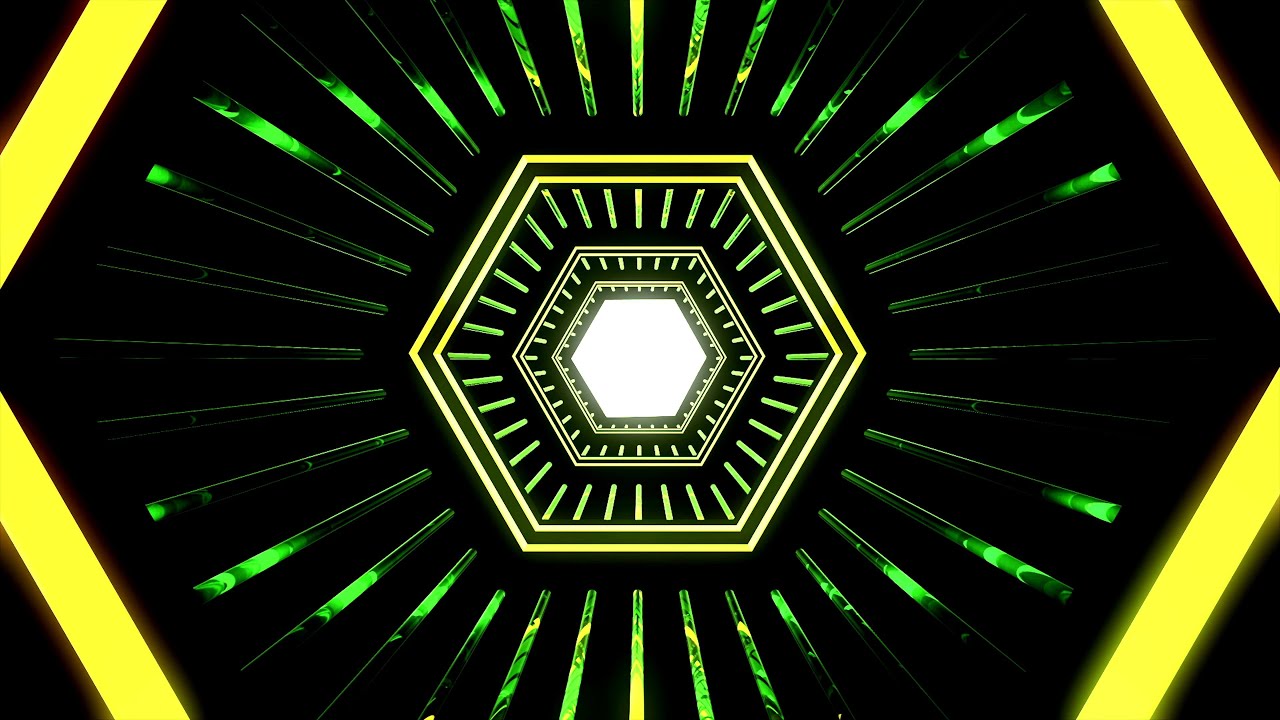4K Sci-Fi Neon Tunnel VJ Motion Background || Neon Light Tunnel Free VJ ...