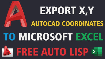 Export AutoCAD Coordinates/Points to Excel | Auto Lisp