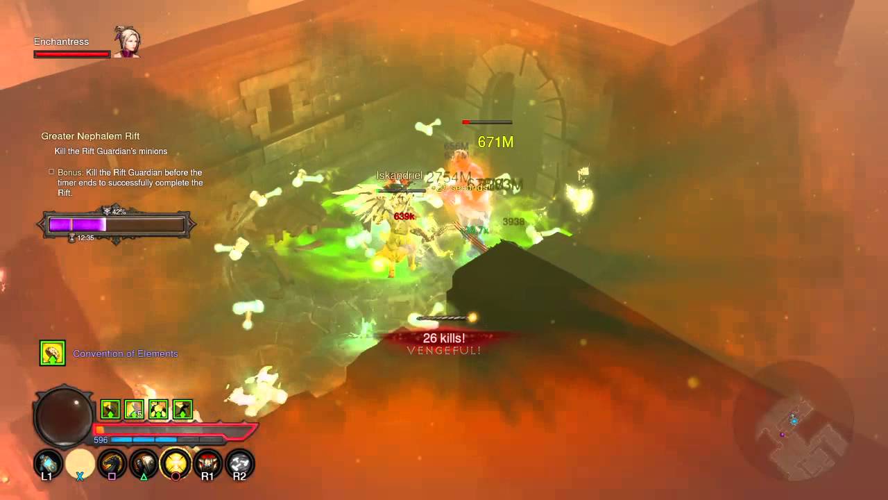 Diablo III: Reaper of Souls – Crusader Hammerdin Greater rift 60 Riftboss Tethrys