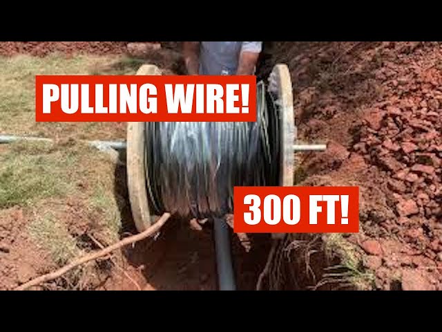Pulling Wire in 300' of Conduit! 