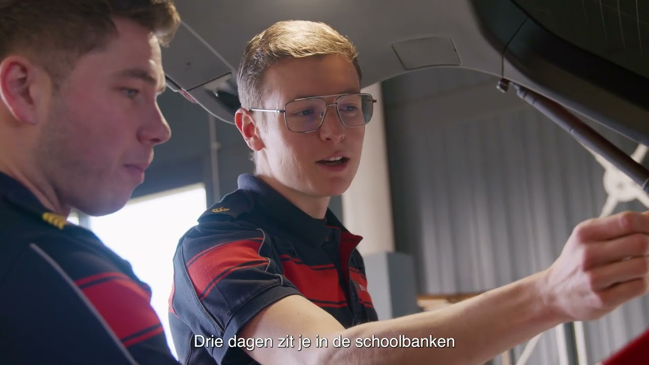 Gijs studeert aan de voltijdse opleiding tot brandweerofficier