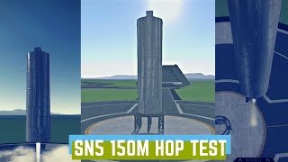 How to Make SN5 ROCKET | 150m Hop Test | Simplerockets 2 Mobile Profile