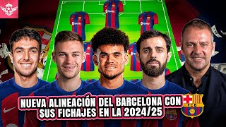 Nuevo 11 del BARCELONA con sus FICHAJES y Nuevo DT para la Siguiente Temporada 2024/25