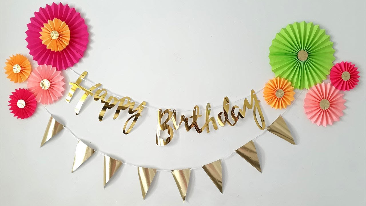 HAPPY BIRTHDAY DECORATION ,birthday party decorations ideas at home