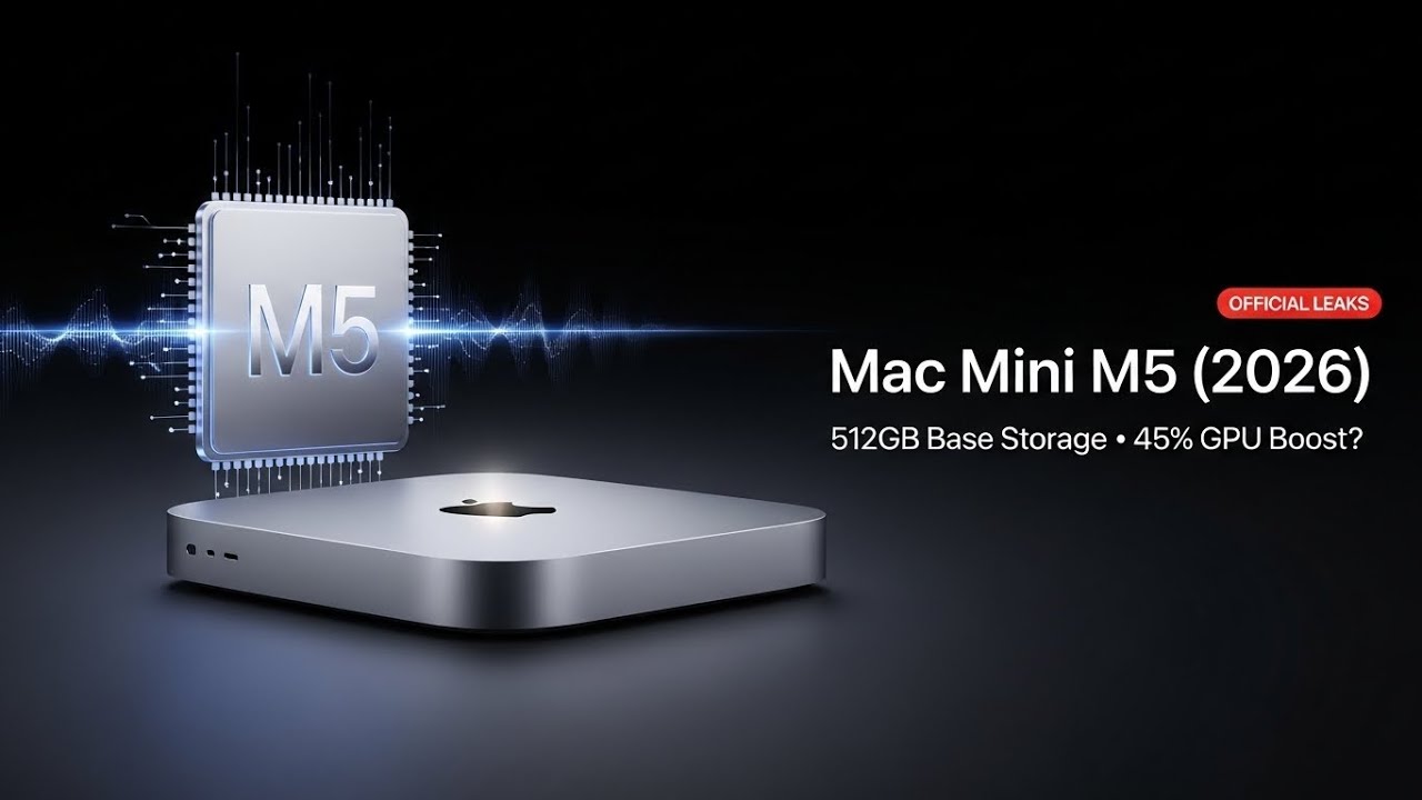 Mac Mini M5 (2026) – 512GB Base Storage & 45% GPU Boost? (OFFICIAL ...