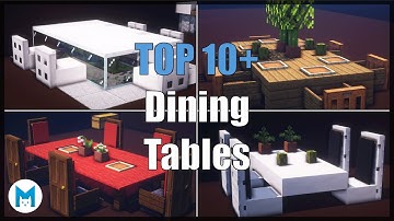 ⚒️ Minecraft : 10+ Dining Table Build Hacks & Ideas