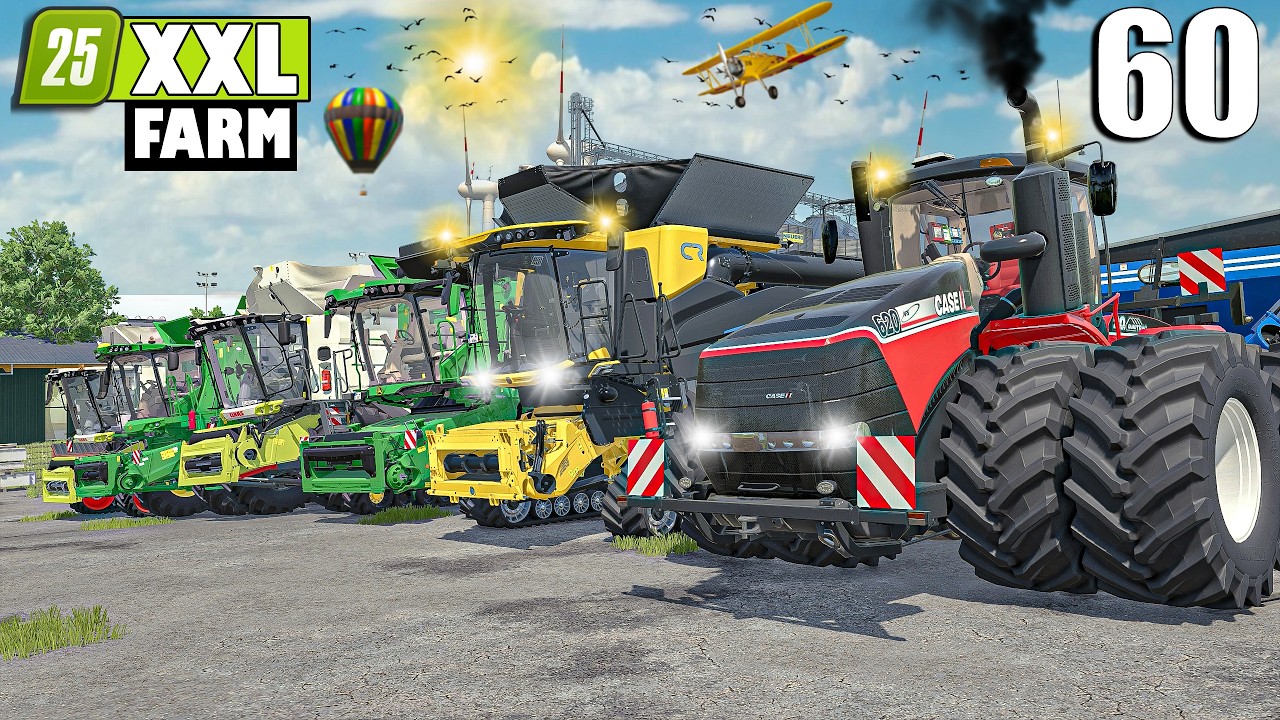 I STARTED THE BIGGEST Harvest of THE YEAR | The XXL FARM | Farming Simulator 25