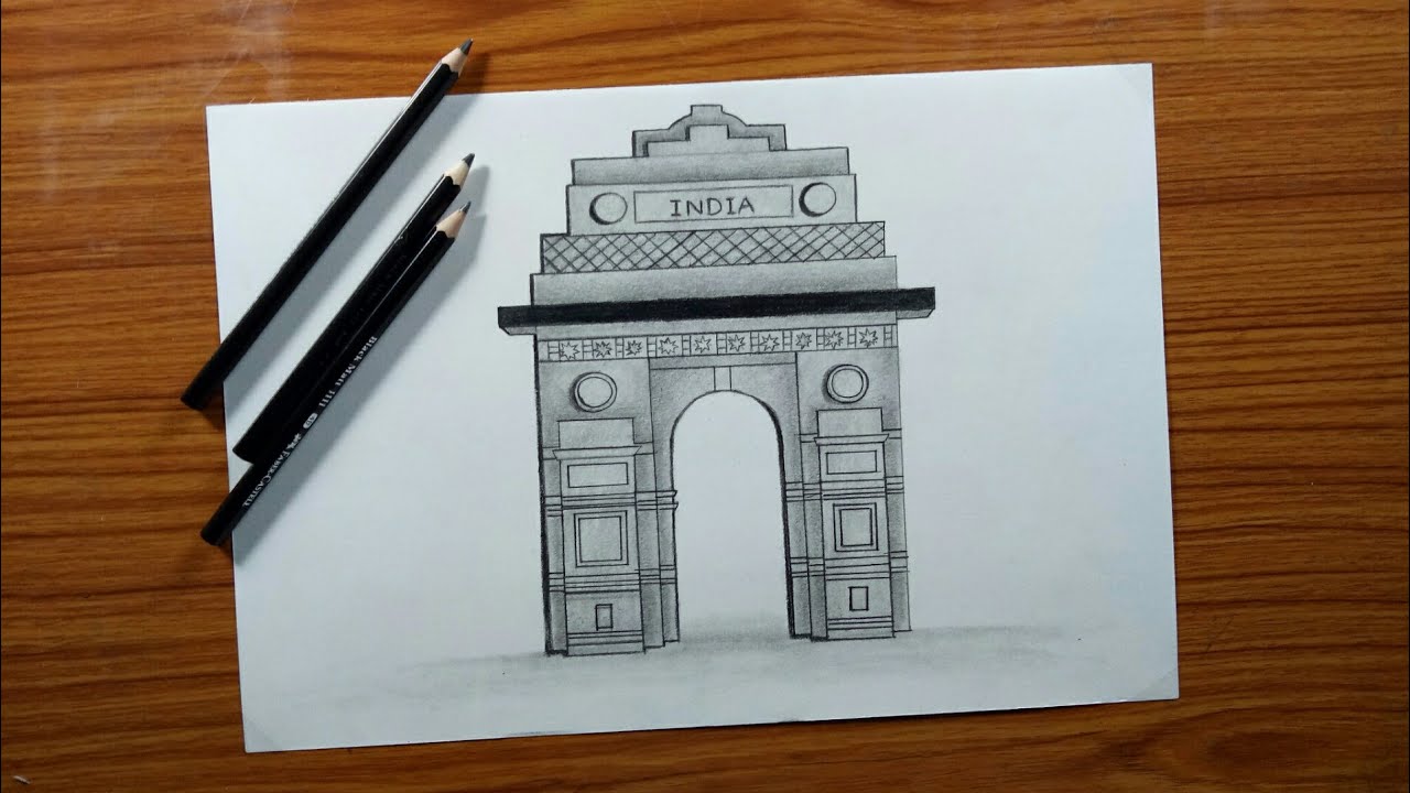 India Gate Graphite sketch by vishalsurvearts on DeviantArt