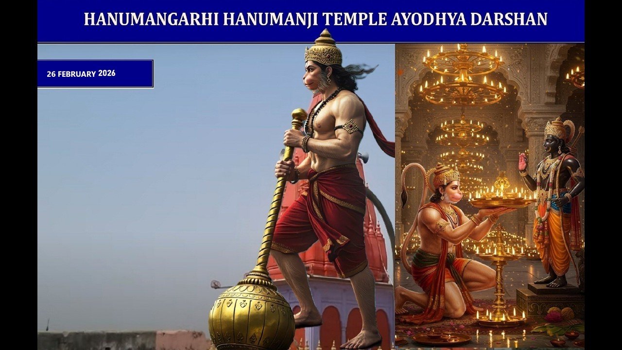 Shri HanumanGarhi HanumanJi Temple Ayodhya Darshan – 26/02/26 |  सीता राम सीता राम  सीता राम कहिये
