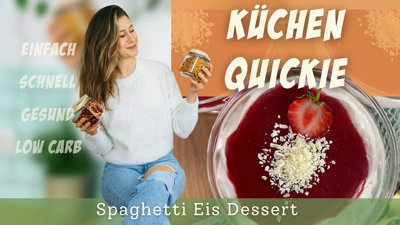 Low Carb Spaghetti Eis Dessert