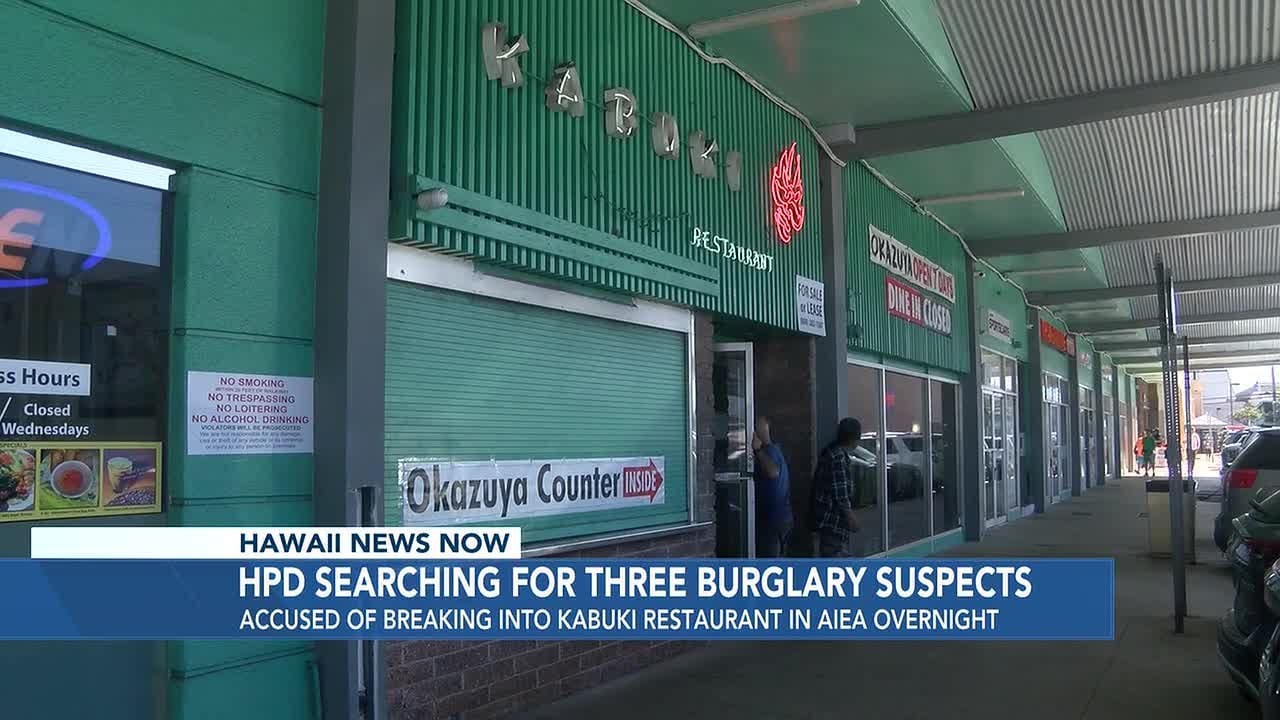 Police search for Aiea burglary suspects