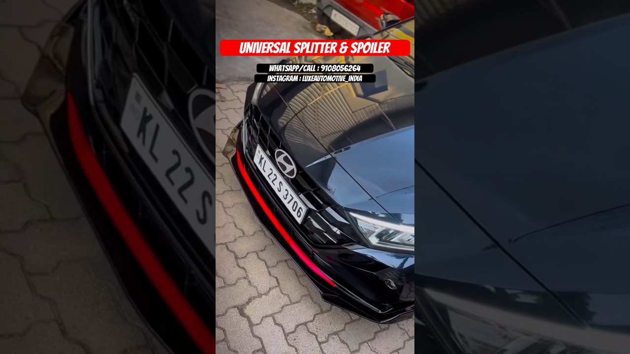 UNIVERSAL SPLITTER | SPOILER | i20 Accessories 