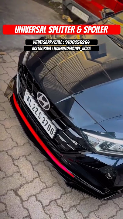 UNIVERSAL SPLITTER | SPOILER | i20 Accessories #i20modified #caraccessories #i20nline #hyundaii20
