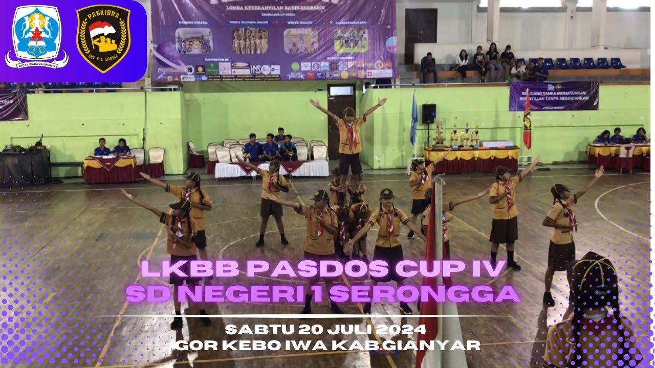 NO.UNDI 12 SD NEGERI 1 SERONGGA LKBB PASDOS CUP IV #PASKIBRADOSMAN