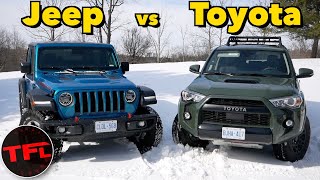 (http://www.tfloffroad.com) we compare all aspects of the jeep
wrangler rubicon and toyota 4runner trd pro. (
http://www.patreon.com/tflcar ) please visit to...