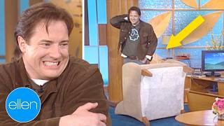 Brendan Fraser Takes a Tumble