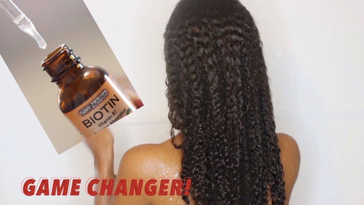 How to Grow Hair Fast! LIQUID BIOTIN for Rapid Hair Growth and Less Shedding! Natural Hair