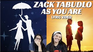Zack Tabudlo 'As You Are' Lyric Video REACTION!!!