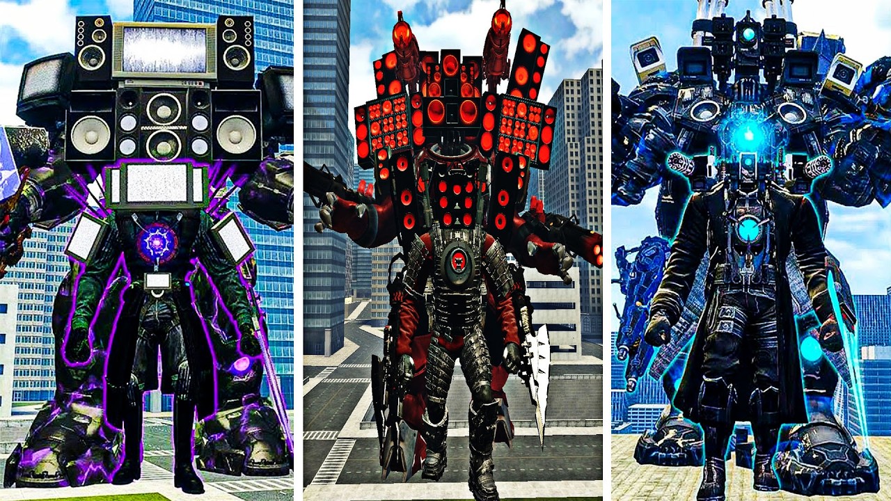 TV MAN TITAN, CAMERAMAN TITAN, SPEAKERMAN TITAN VS 100 SKIBIDI TOILET BOSSES! WHO IS  WIN ?