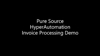 Pure Source Hyperautomation Invoice Processing - Powered By Electroneek