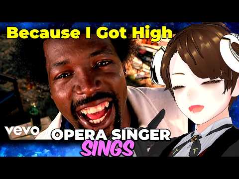Opera Singer Sings "Because I Got High" Karaoke Live