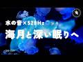 【睡眠用BGM・水の音 睡眠】静かな水中のクラゲに癒され、朝までぐっすり眠る｜528Hz 睡眠音楽｜癒し 音楽｜水族館 BGM｜長時間｜立体音響｜ONS-0394