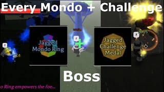 Every Mondo + Challenger medal boss - roblox Pilgrammed