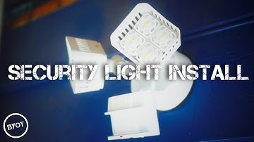 HOW TO INSTALL LED MOTION SENSOR LIGHT : DIY LED FLOOD LIGHT TUTORIAL